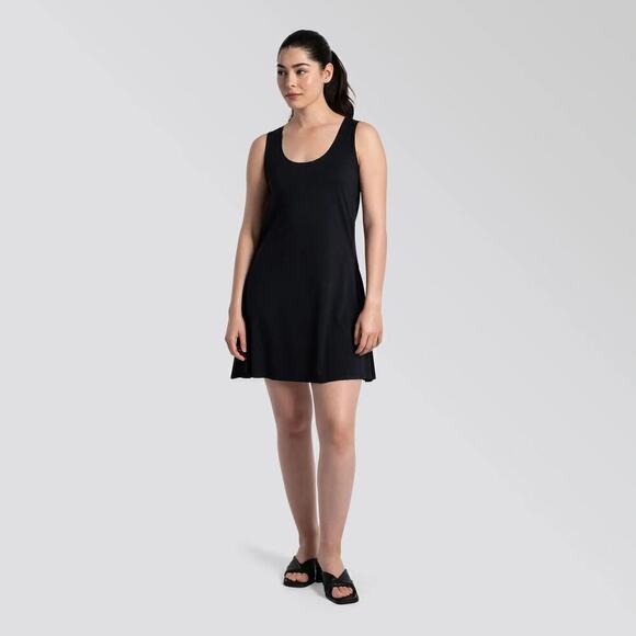 Epoque Evolution The One Flare Scoop Neck Sleeveless Cut-Out Mini Dress Black XS - Picture 3 of 11